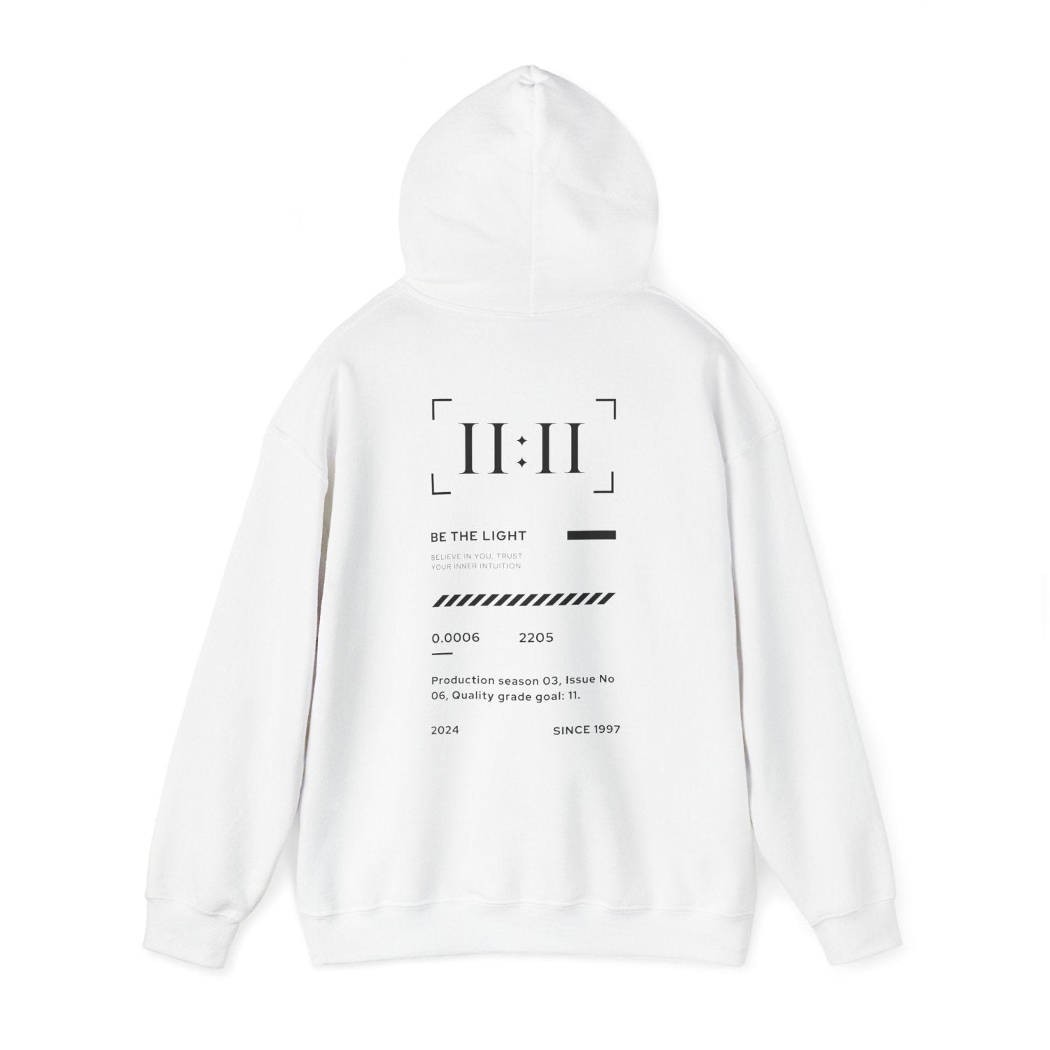 Sweat à capuche Be The Light premium