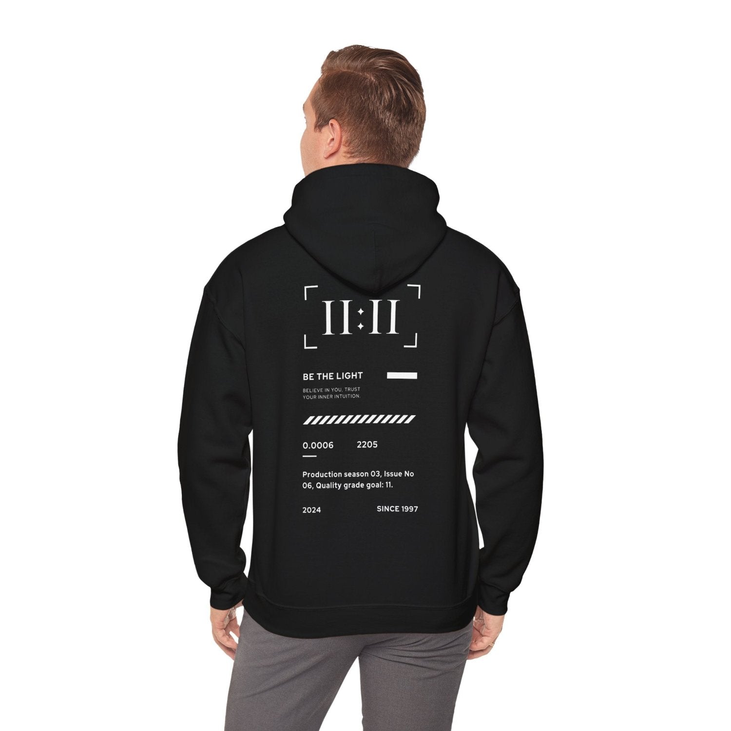 Sweat à capuche Be The Light premium