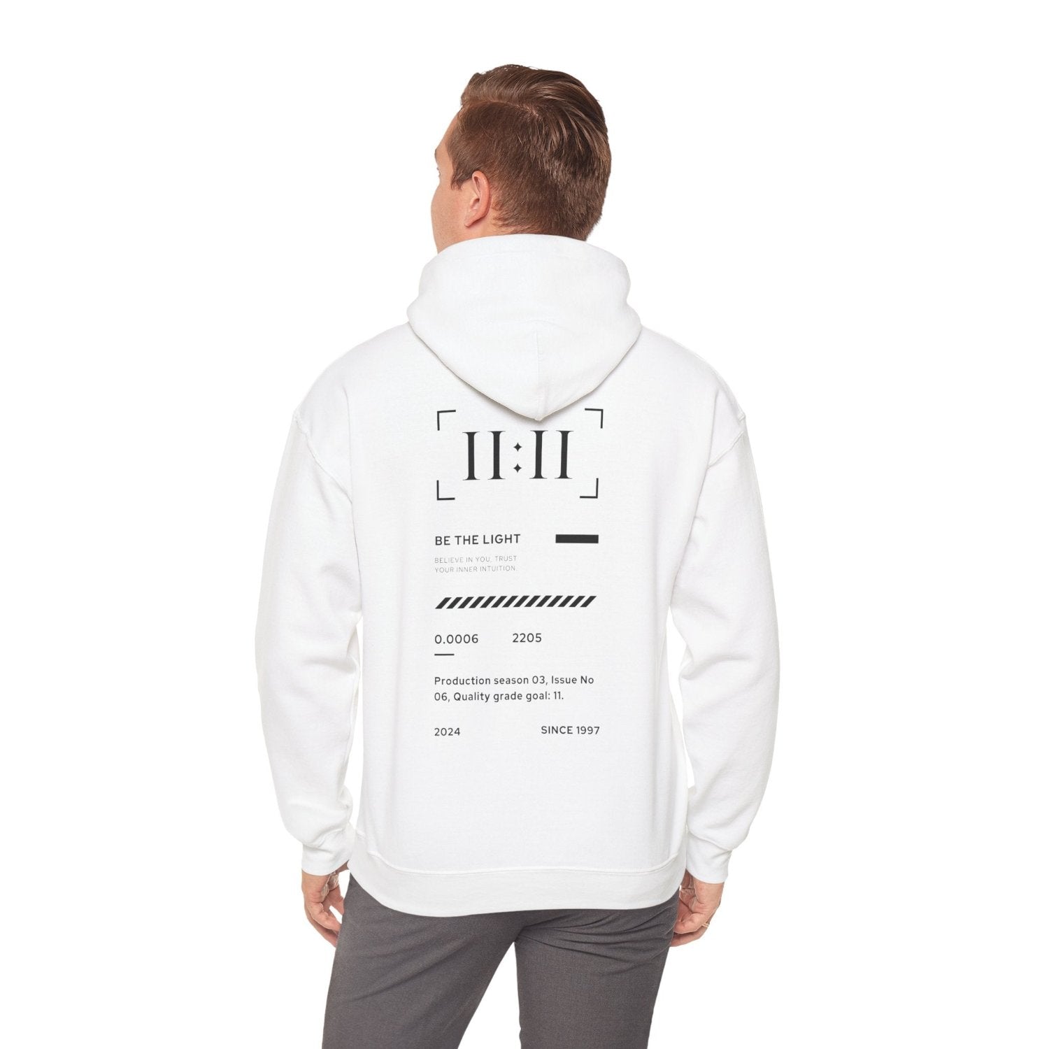 Sweat à capuche Be The Light premium