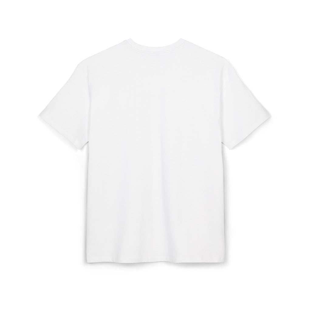 Ticket Stub Graphic Tee - Minimal White Oversized T-Shirt with 'Admit One' Pocket Print Printify